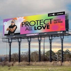 out of home advertising pride billboard 2024