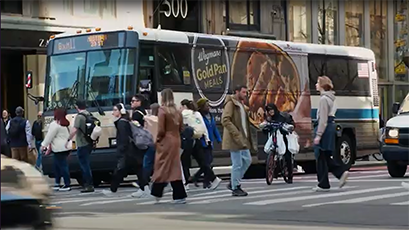 out of home bus advertising new york city wegmans