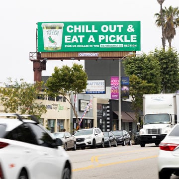out of home billboard advertising grillos pickles los angeles