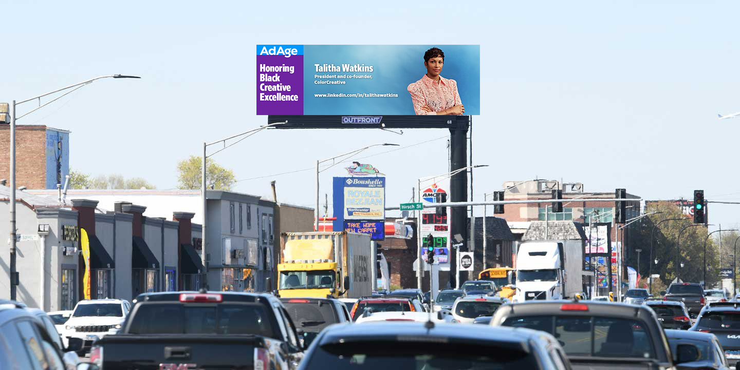 out of home billboard advertising adage honoring black creative excellence