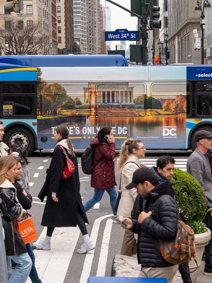 mta bus out of home advertising in new york city