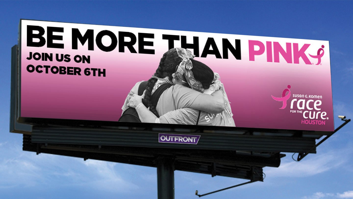 susan g komen billboard out of home advertising in beaumont texas