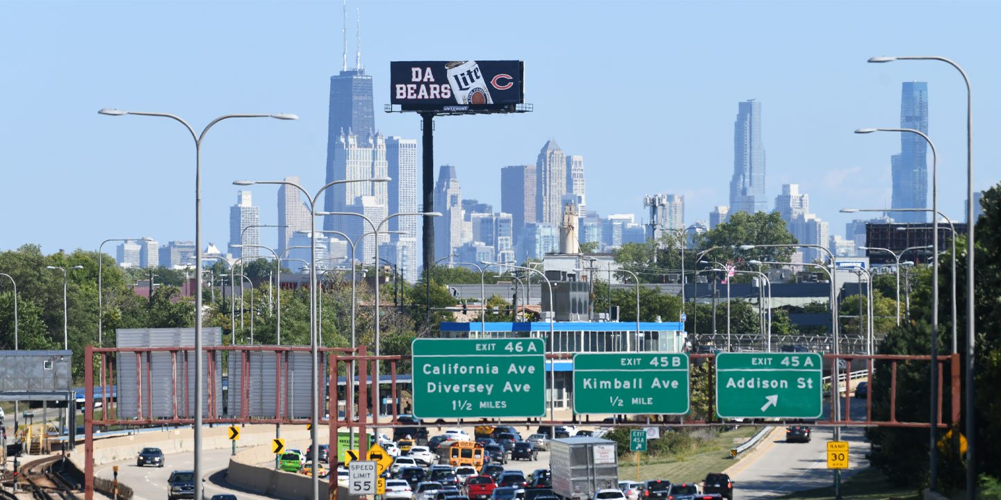 miller lite highway billboard advertising in chicago