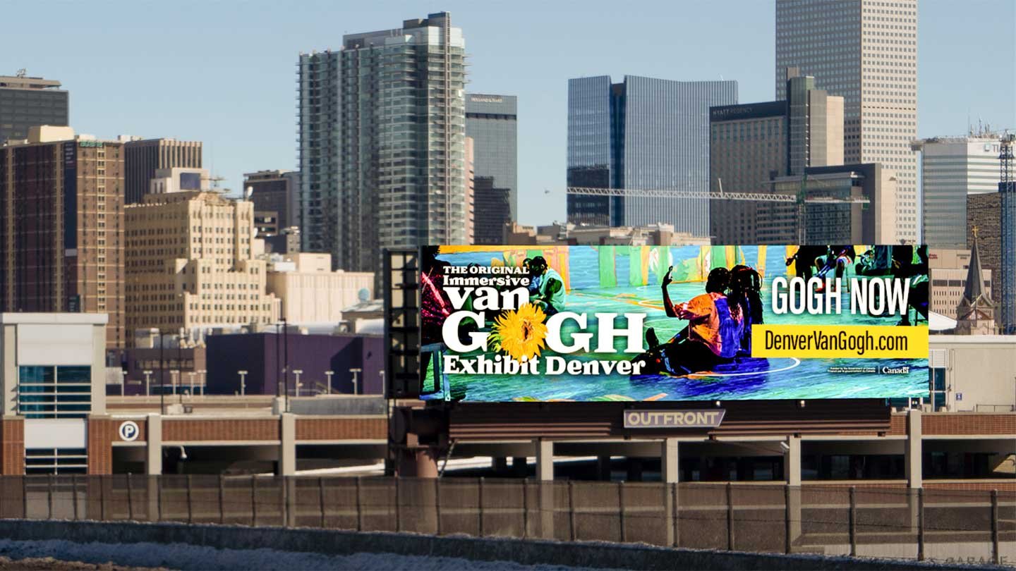 van gogh digital billboard out of home advertising in colorado