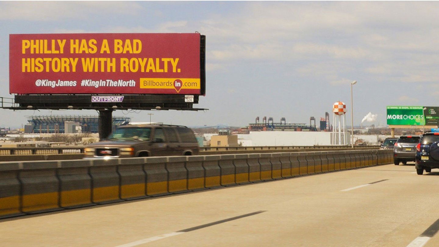 lebron james billboard out of home advertising