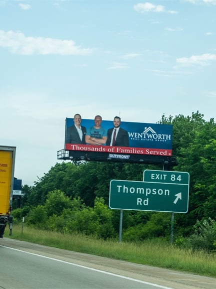 wentworth billboard out of home advertising in flint