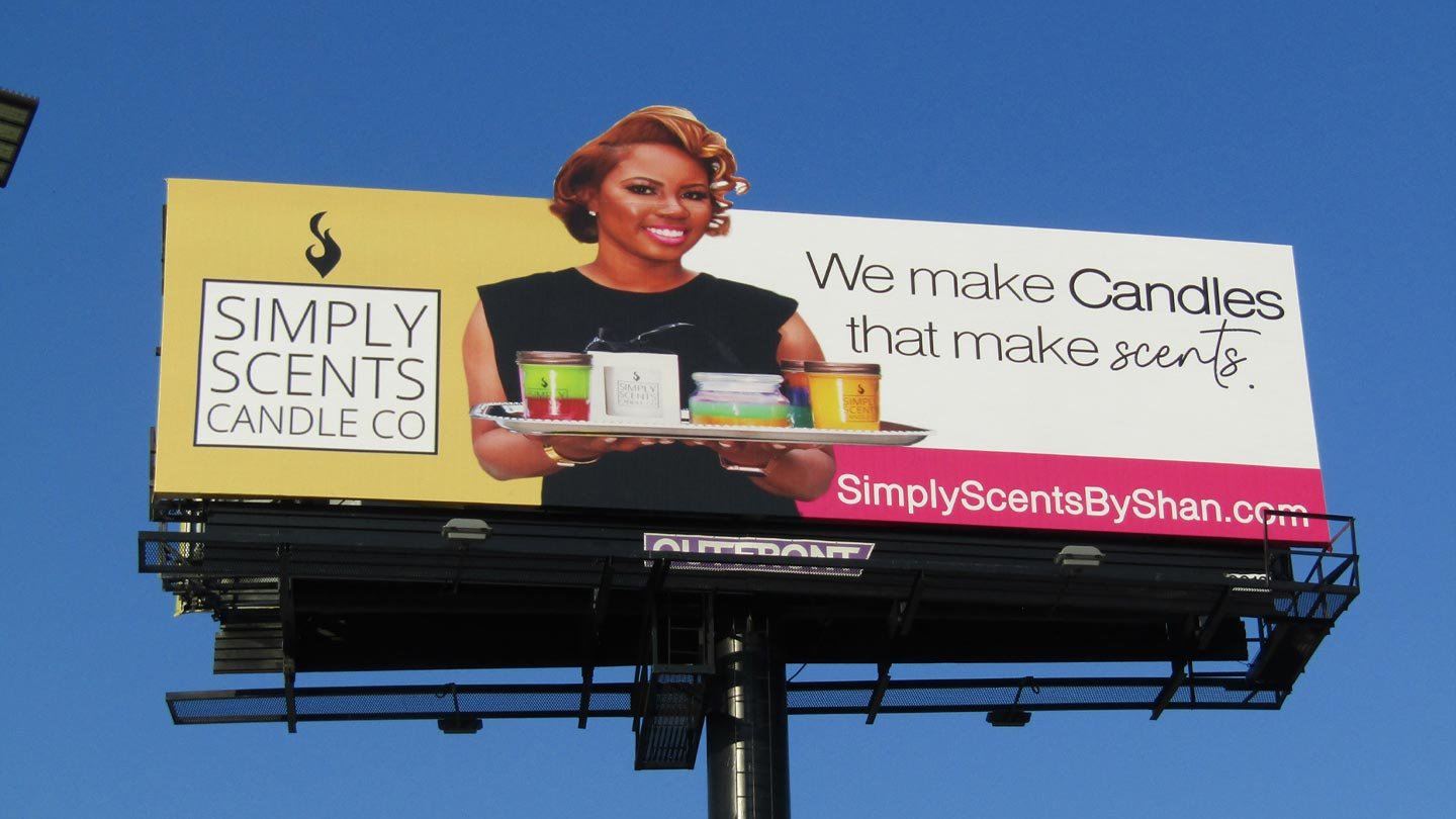 simply scents billboard out of home advertising