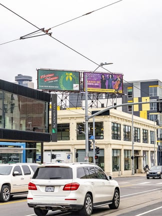 billboard out of home advertising around crown center in kansas city