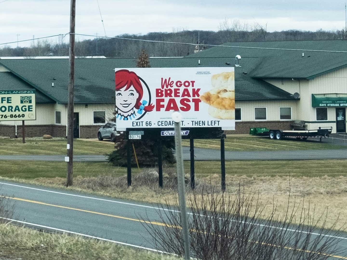 out of home advertising billboards lansing wendys