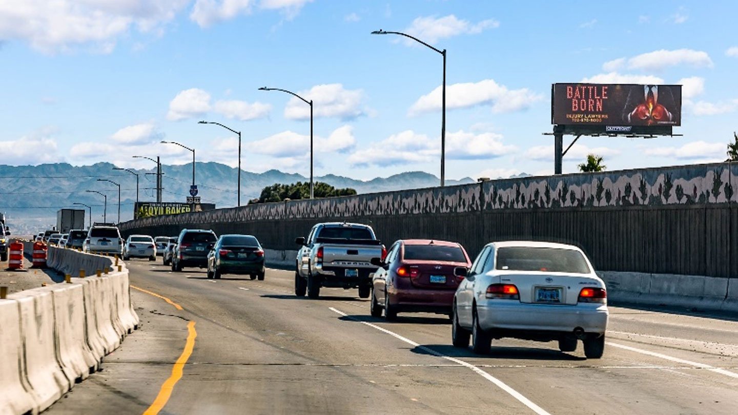 battle born injury lawyers billboard out of home advertising in las vegas