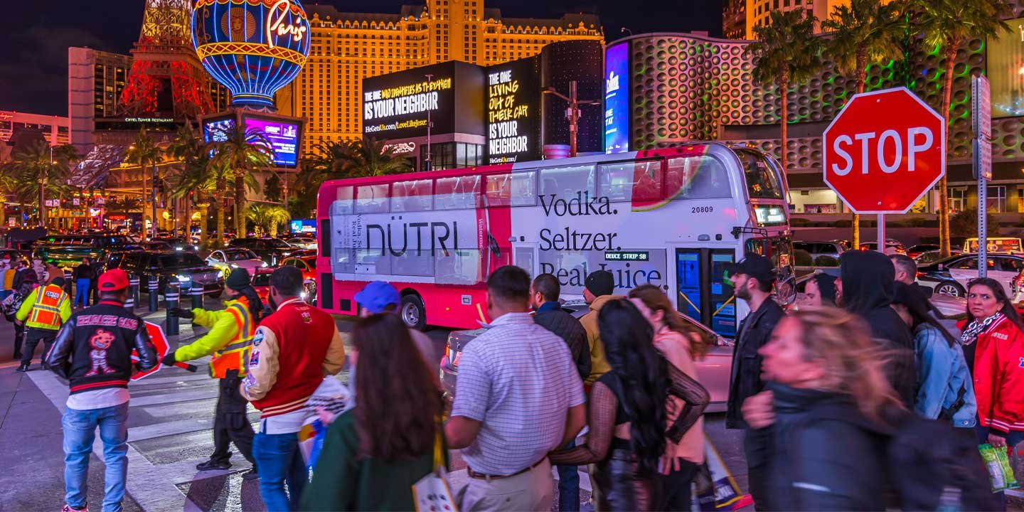 out of home transit bus advertising in las vegas