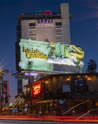 los angeles lyle lyle crocodile billboard out of home advertising