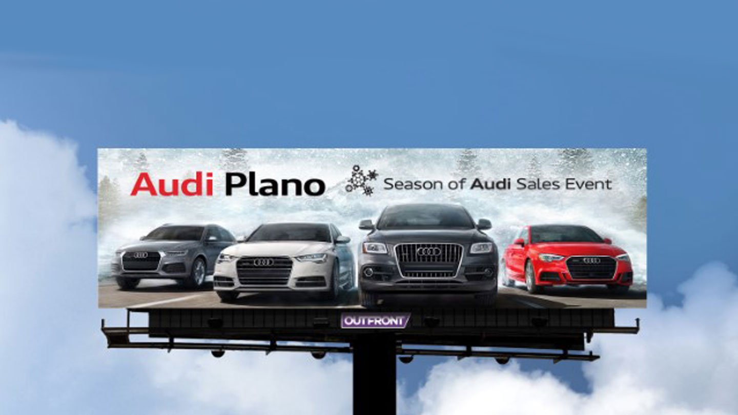 out of home billboard advertising audi miami