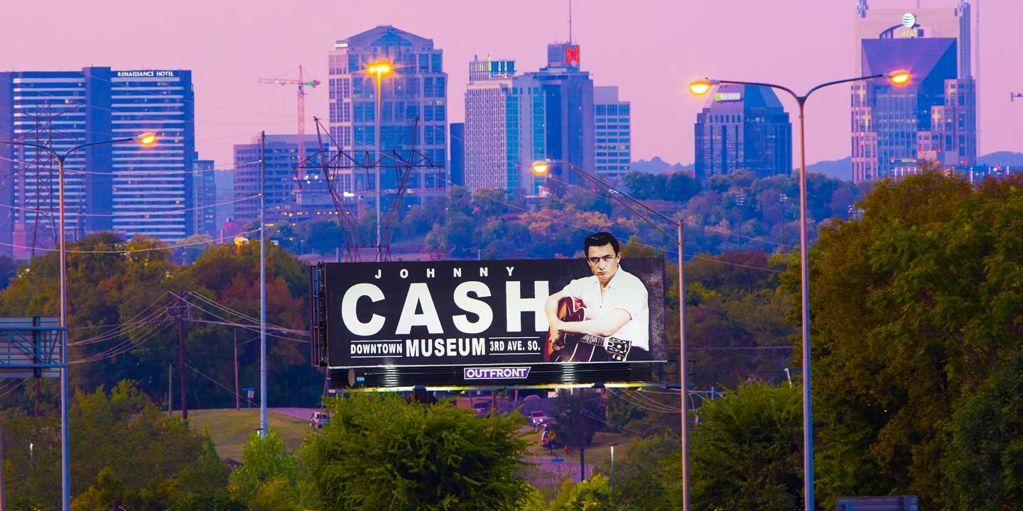 out of home billboard advertising in nashville for johnny cash
