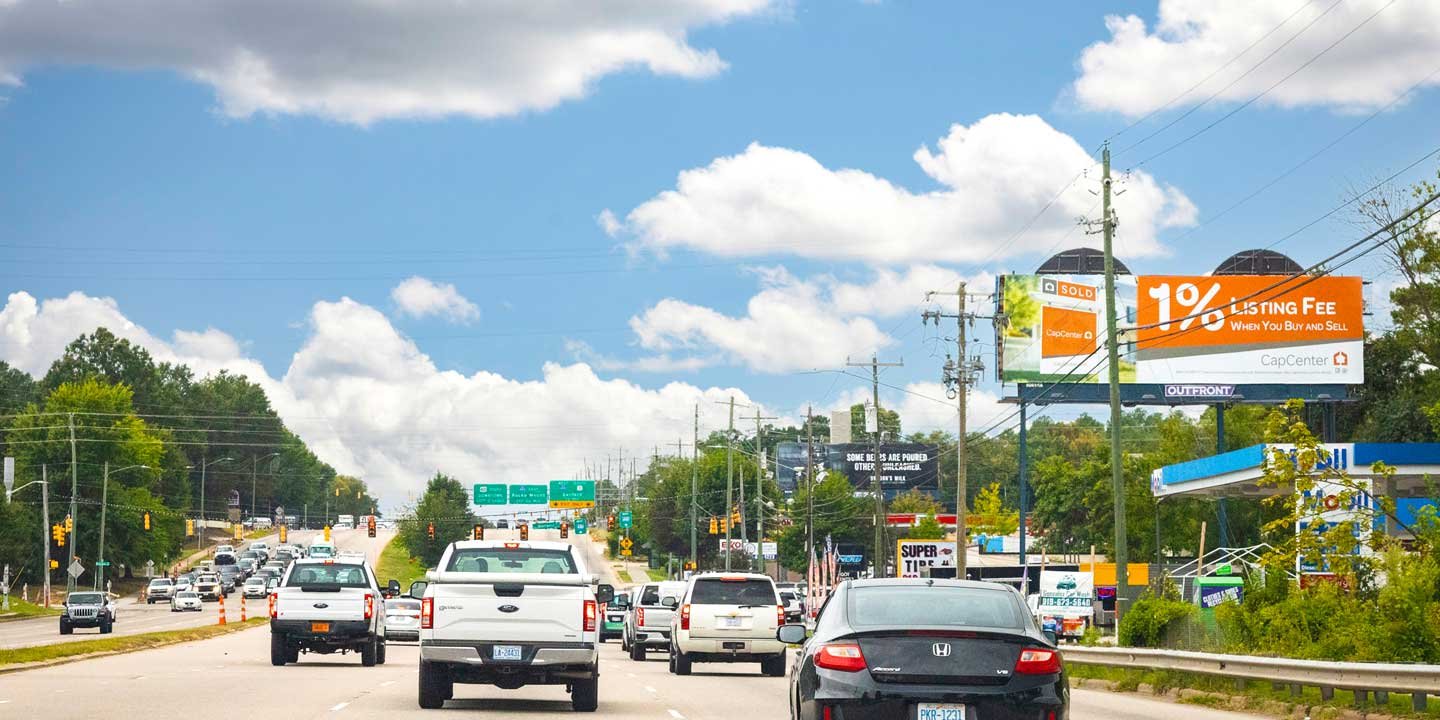 out of home billboard advertising in north carolina