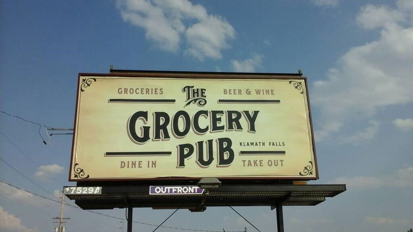 the grocery pub billboard out of home advertising in oregon