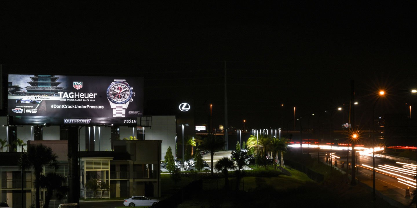 out of home billboard advertising in orlando florida for tag heuer