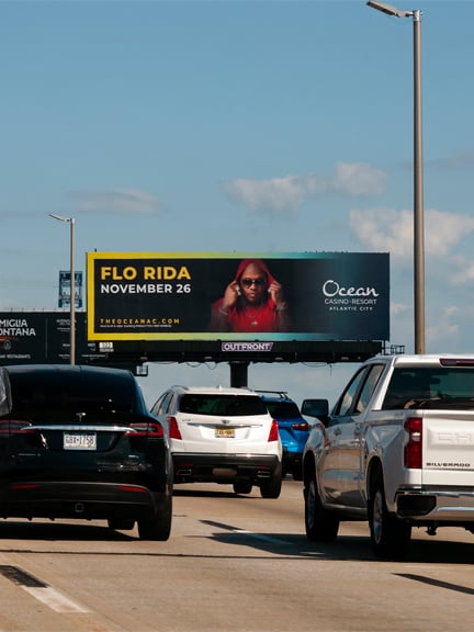 highway billboard out of home advertising in philadelphia for ocean casino resort