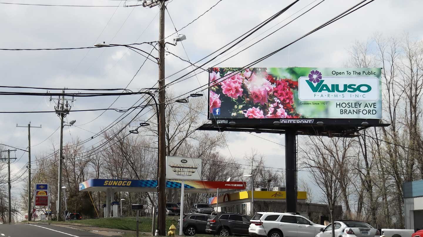 viauso gardening digital billboard out of home advertising in springfield holyoke