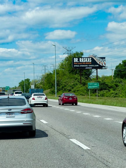 dr raskas billboard out of home advertising in st louis
