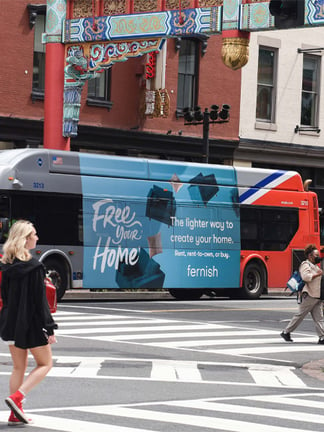 bus transit out of home advertising in washington dc for fernish