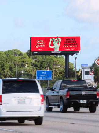 digital billboard out of home advertising in west palm beach for honda
