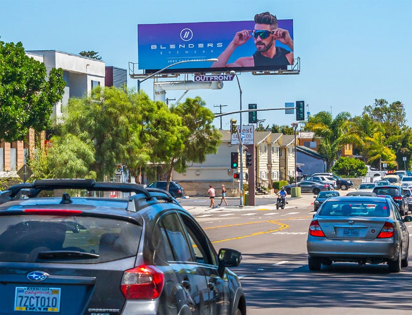 out of home advertising blenders eyewear