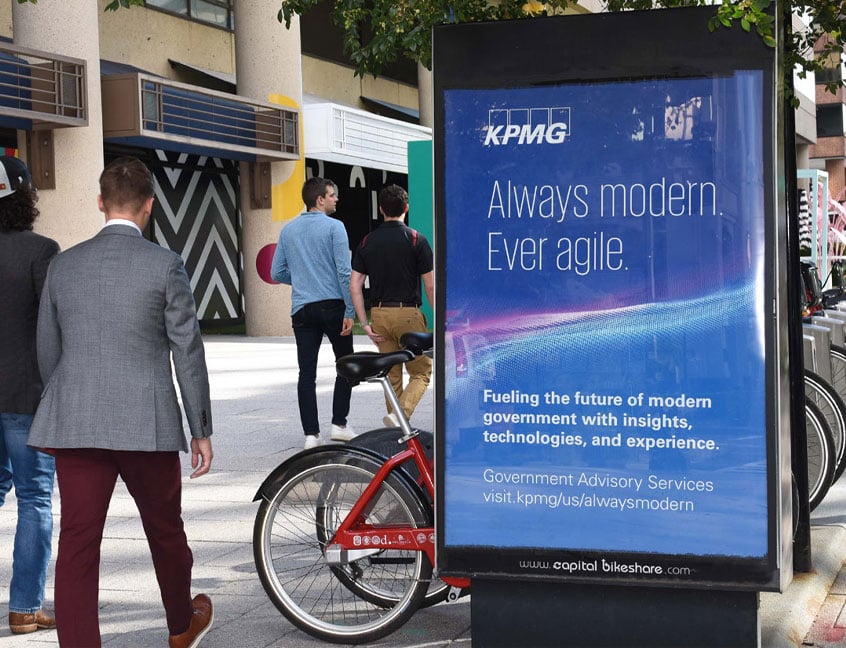 out of home bike share advertising kpmg federal advisory