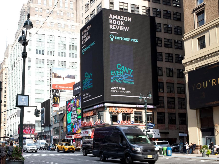 amazon books digital billboard out of home advertising in new york city