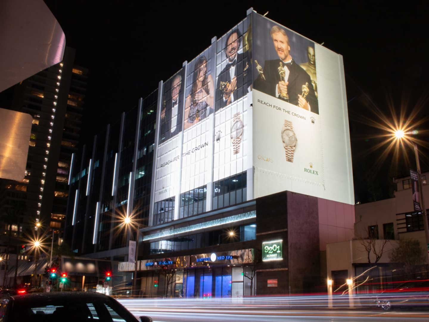 out of home advertising los angeles wallscape Rolex
