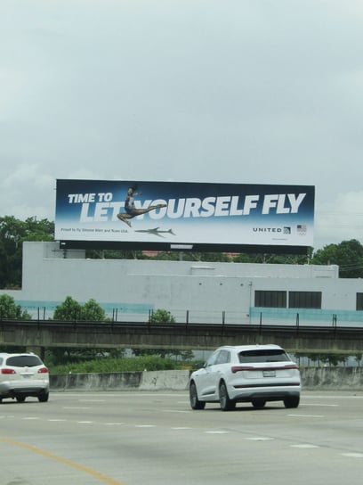 out of home billboard advertising at airport highway