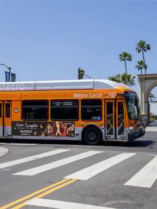 out of home transit advertising los angeles bus