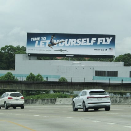 united airlines billboard out of home advertising in houston texas