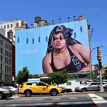 calvin klein wall out of home advertising in new york city