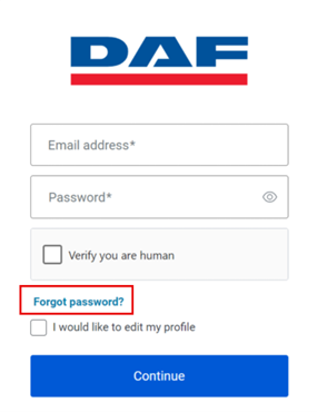 MyDAF FAQ Signing In
