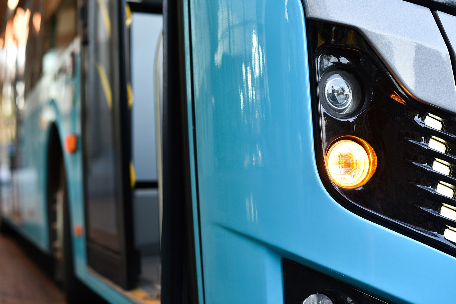 Image depicting a fleet vehicle equipped with safety solutions from a leading provider.