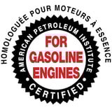 HOMOLOGUÉE POUR MOTEURS À ESSENCE - CERTIFICADO POR EL INSTITUTO AMERICANO DEL PETRÓLEO - PARA MOTORES DE GASOLINA