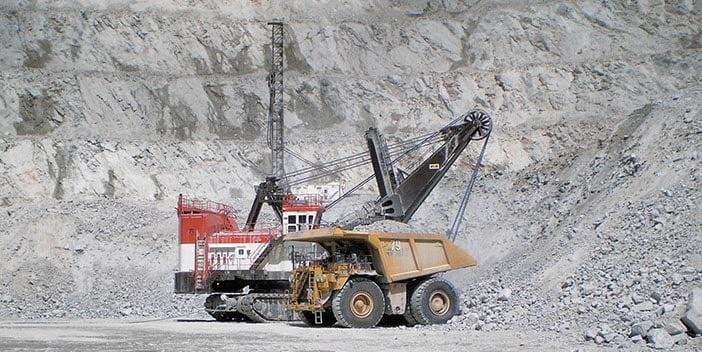 Machinerie à la mine