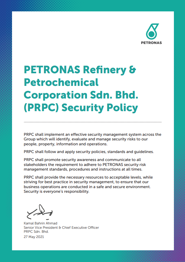 PRPC Security Policy BI
