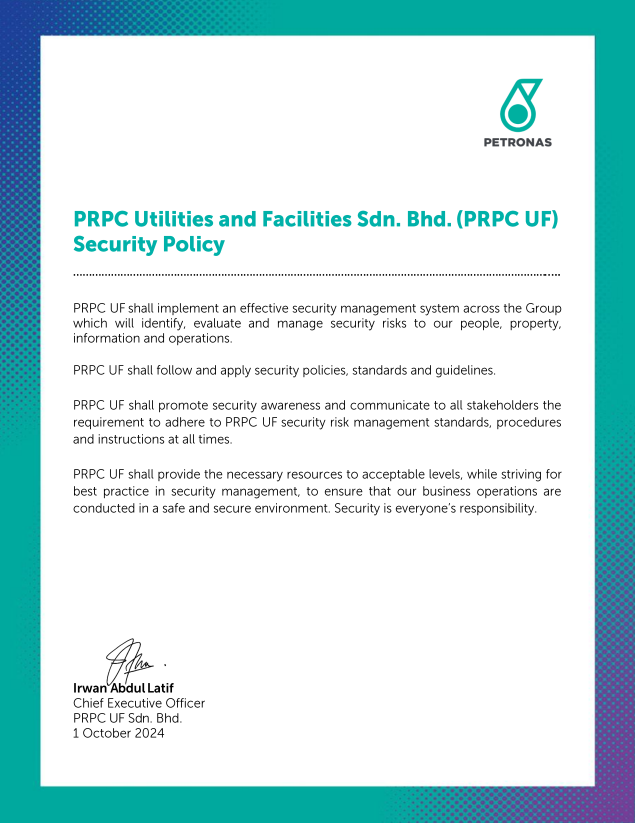 PRPC UF Security Policy BI
