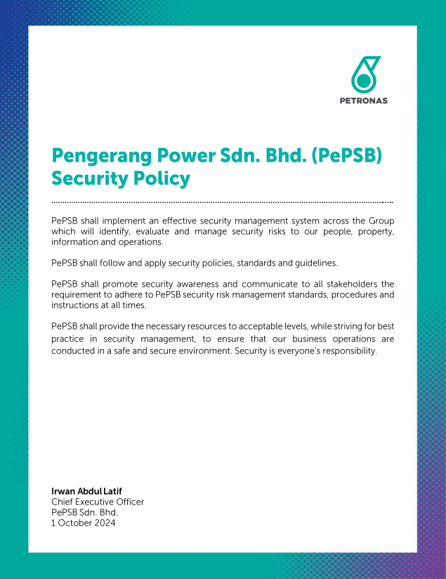 PePSB Security Policy