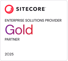 Sitecore Enterprise Solutions Provider, Gold Partner 2025