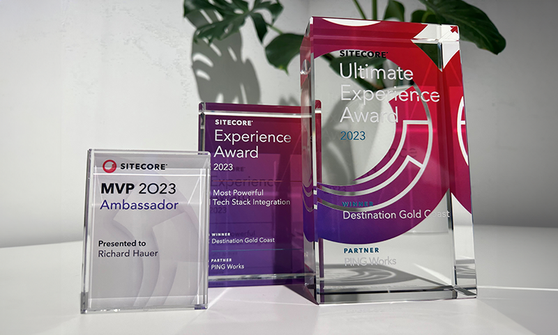 Celebrating a double triumph: Destination Gold Coast and Ping Win Two Sitecore Experience Awards in 2023
