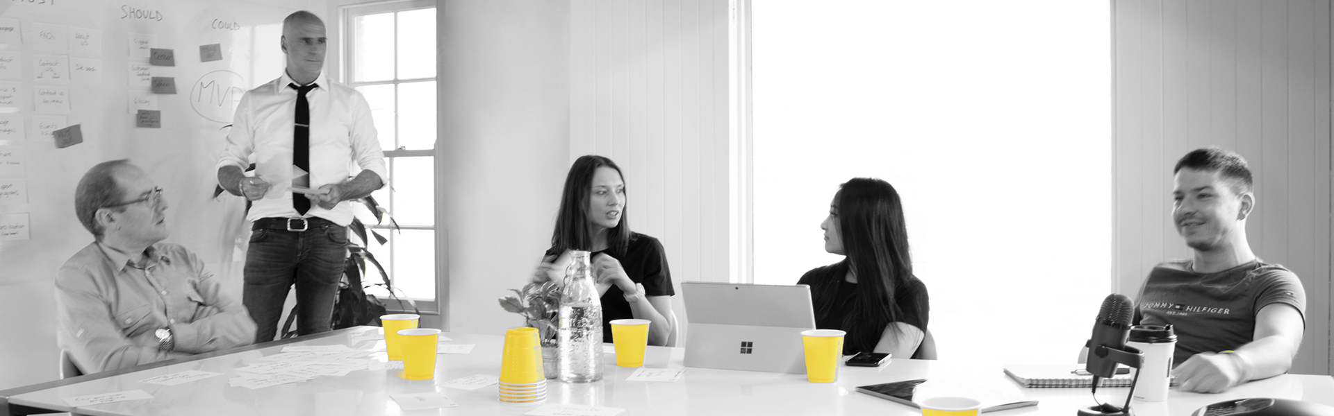 PING boardroom planning session