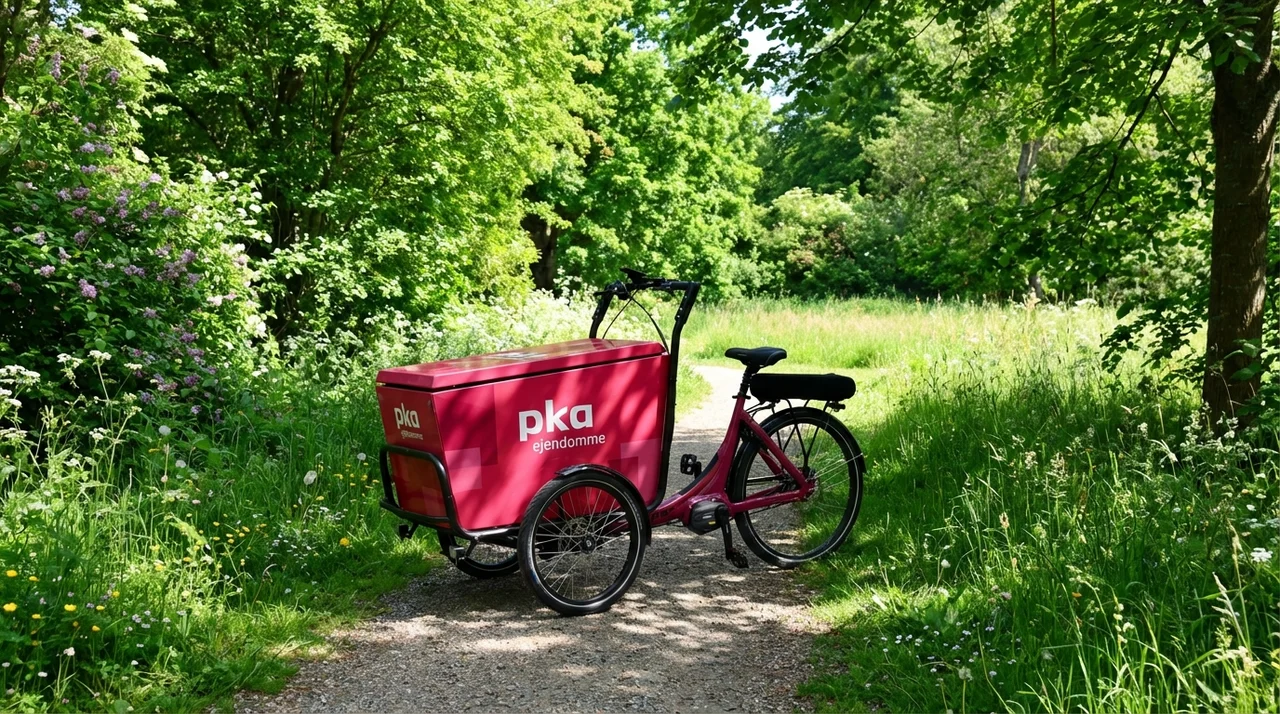 PKA Ejendomme cykel ude i naturen
