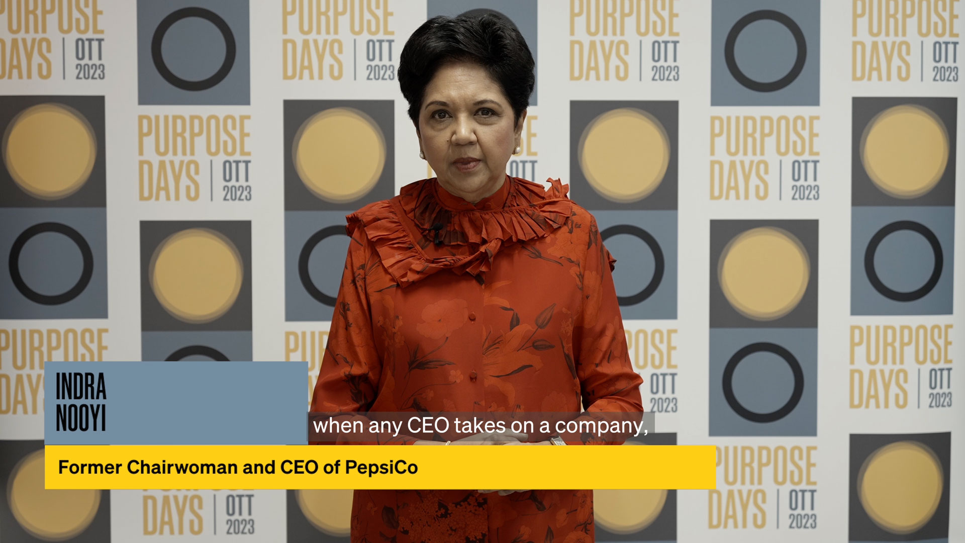 Indra Nooyi Purpose Days 2023