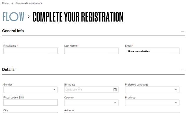 FLOW - registrazione3