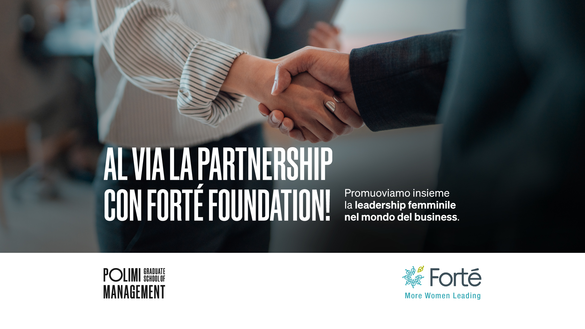 POLIMI Graduate School of Management annuncia la partnership con Forté Foundation - POLIMI GSoM