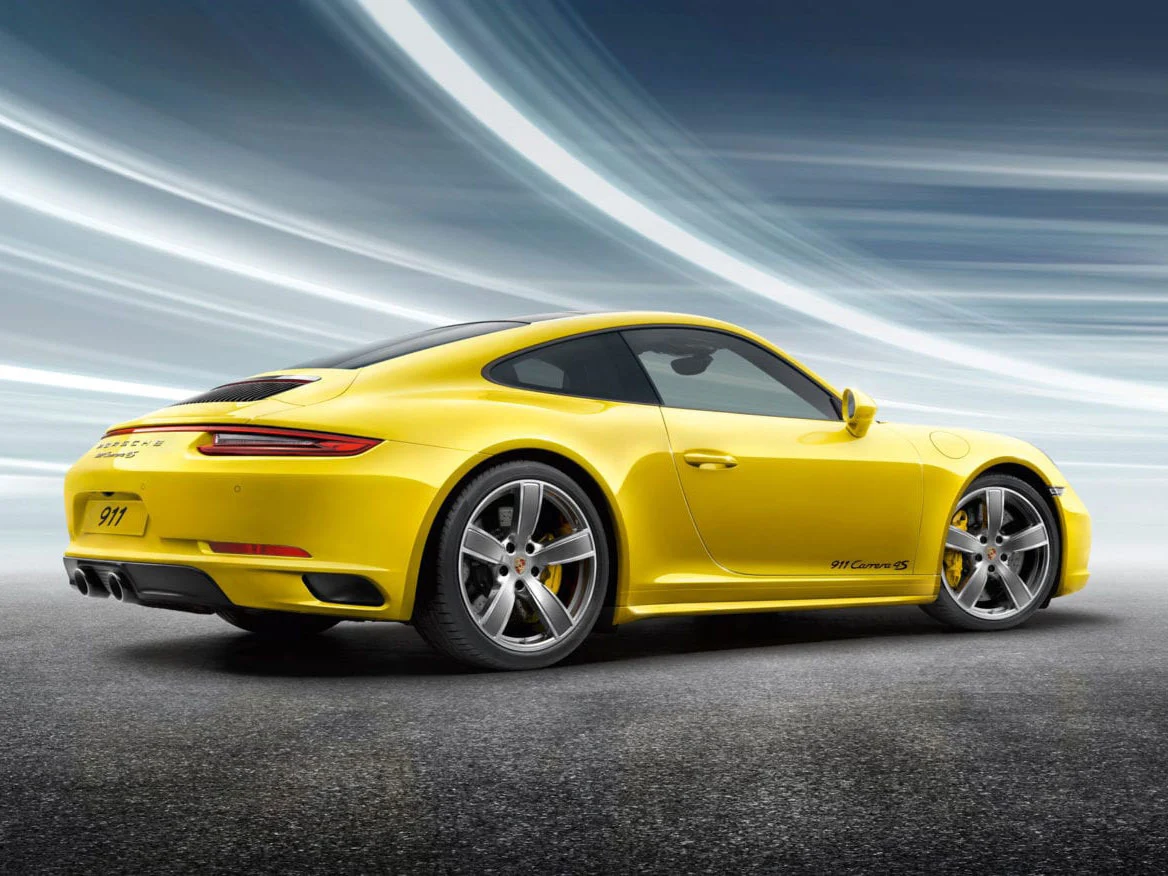 Yellow 911 Carrera 4S