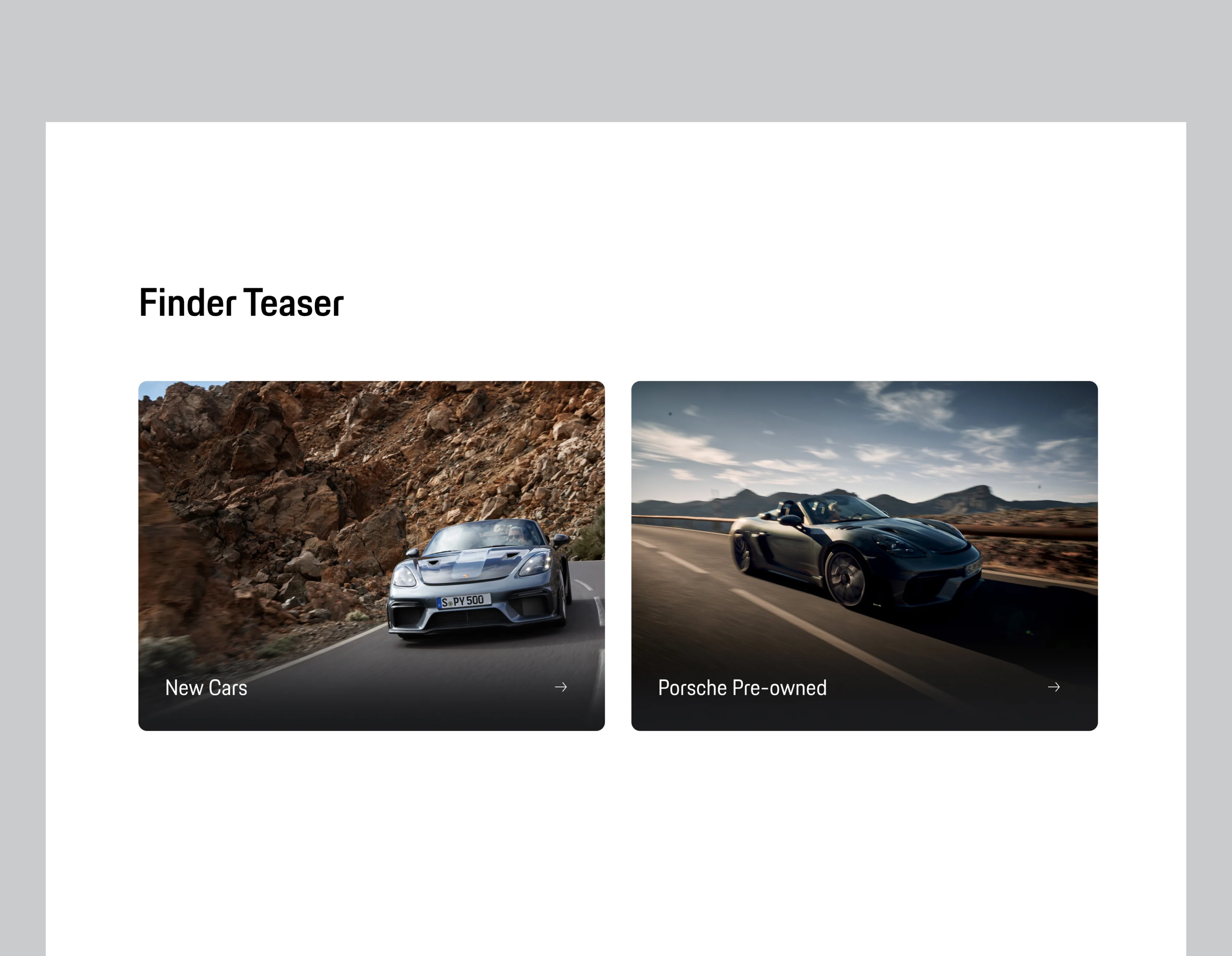 finder teaser module